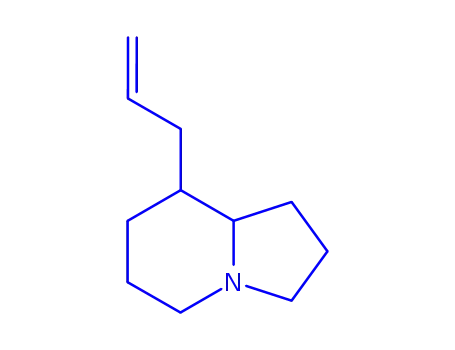 Molecular Structure of 586347-07-1 (Indolizine, octahydro-8-(2-propenyl)-, (8R,8aR)-rel- (9CI))