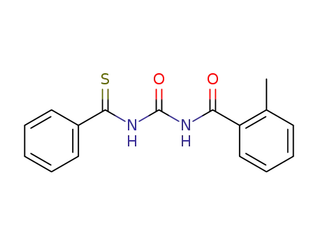 Molecular Structure of 58554-26-0 (2-methyl-N-[(phenylcarbonothioyl)carbamoyl]benzamide)