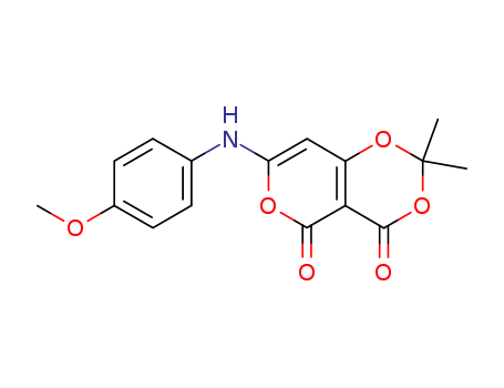 4H,5H-Pyrano[4,3-d]-1,3-dioxin-4,5-dione,7-[(4-methoxyphenyl)amino]-2,2-dimethyl-