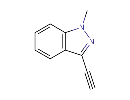 Molecular Structure of 58536-59-7 (3-Ethynyl-1-methylindazole)