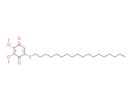 Molecular Structure of 53092-24-3 (2,3-dimethoxy-5-(octadecylsulfanyl)cyclohexa-2,5-diene-1,4-dione)