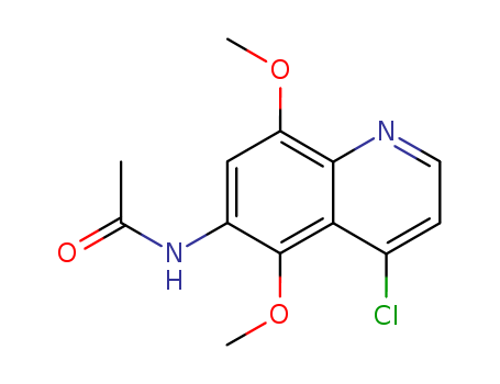 Acetamide,N-(4-chloro-5,8-dimethoxy-6-quinolinyl)- cas  58868-17-0