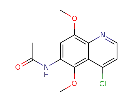 Molecular Structure of 58868-17-0 (N-(4-chloro-5,8-dimethoxyquinolin-6-yl)acetamide)