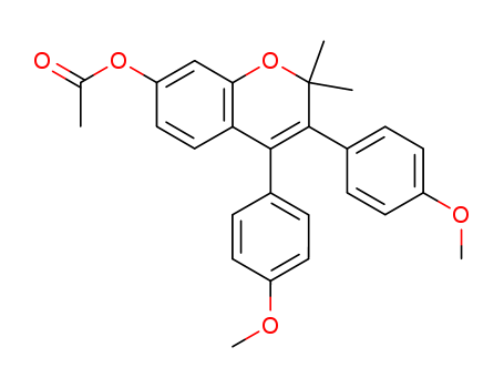 2H-1-Benzopyran-7-ol,3,4-bis(4-methoxyphenyl)-2,2-dimethyl-, 7-acetate