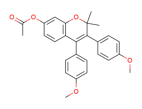 [3,4-비스(4-메톡시페닐)-2,2-디메틸-크로멘-7-일]아세테이트