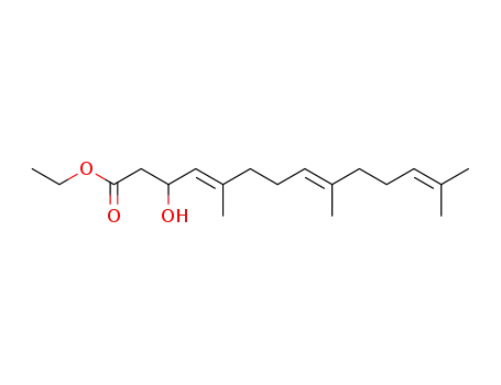 3-hydroxy-5,9,13-trimethyl-tetradeca-4,8,12-trienoic acid ethyl ester