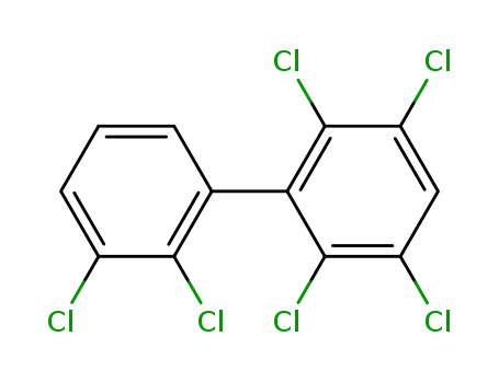 Molecular Structure of 52704-70-8 (2,2',3,3',5,6-HEXACHLOROBIPHENYL)