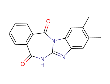 Molecular Structure of 59208-46-7 (2,3-dimethyl-5H-benzimidazo[1,2-b][2,4]benzodiazepine-7,12-dione)