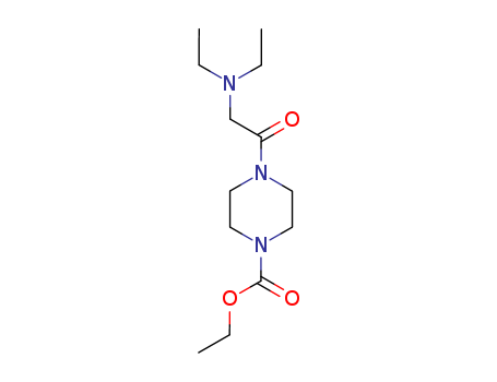 1-Piperazinecarboxylic acid, 4-[2-(diethylamino)acetyl]-, ethyl ester