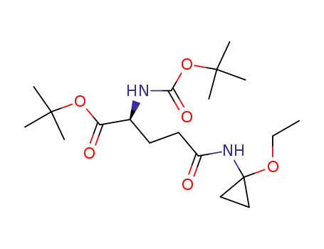 tert-butyl (2S)-N<sup>2</sup>-<(tert-butyloxy)carbonylamino>-N<sup>5</sup>-(1'-ethoxycyclopropyl)glutaminate