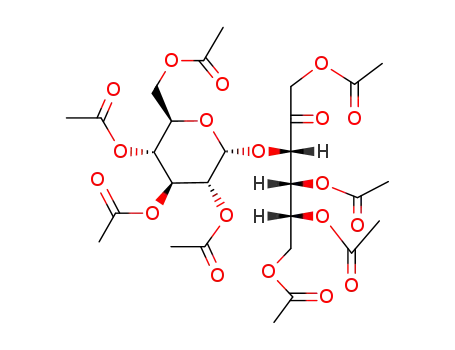 <i>O</i><sup>1</sup>,<i>O</i><sup>4</sup>,<i>O</i><sup>5</sup>,<i>O</i><sup>6</sup>-Tetraacetyl-<i>O</i><sup>3</sup>-(tetra-<i>O</i>-acetyl-α-D-glucopyranosyl)-D-fructose