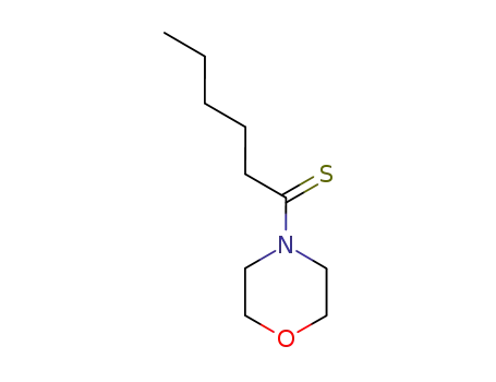 Molecular Structure of 5310-05-4 (Morpholine,  4-(1-thioxohexyl)-  (9CI))