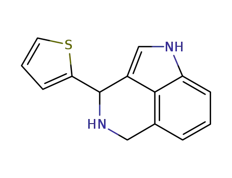 Molecular Structure of 53462-74-1 (1,3,4,5-Tetrahydro-3-(2-thienyl)pyrrolo[4,3,2-de]isoquinoline)