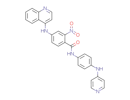 2-nitro-N-[4-(pyridin-4-ylamino)phenyl]-4-(quinolin-4-ylamino)benzamide