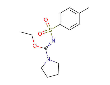 Molecular Structure of 53244-10-3 (ethyl N-(4-tolylsulfonyl)-1-pyrrolidinecarboximidate)