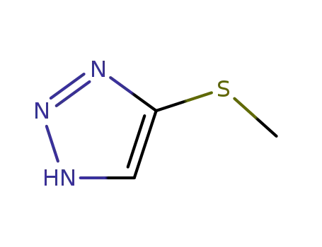 Molecular Structure of 53374-49-5 (5-Methylmercapto-1,2,3-triazole)