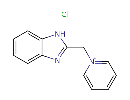 Molecular Structure of 53214-35-0 (1-(1H-benzimidazol-2-ylmethyl)pyridinium)