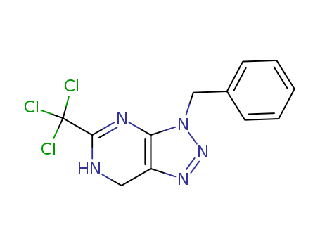 3H-1,2,3-Triazolo[4,5-d]pyrimidine,4,7-dihydro-3-(phenylmethyl)-5-(trichloromethyl)- cas  58950-34-8