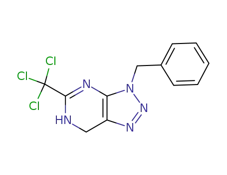 Molecular Structure of 58950-34-8 (3-benzyl-5-(trichloromethyl)-3,7-dihydro-2H-[1,2,3]triazolo[4,5-d]pyrimidine)