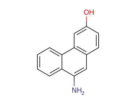 Molecular Structure of 85337-42-4 (9-Amino-3-hydroxyphenanthrene)