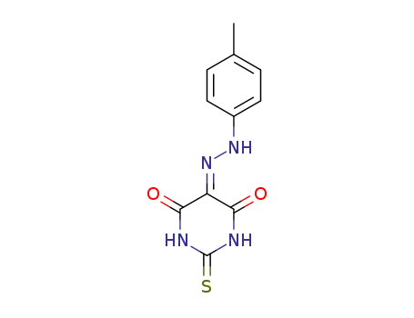 Molecular Structure of 36137-21-0 (5-(4-Methylphenylhydrazono)-2-thiobarbitursaeure)