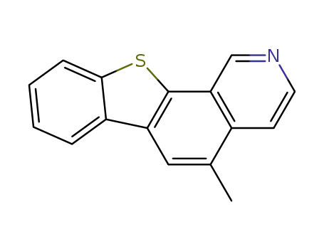 Molecular Structure of 59237-11-5 (5-methyl[1]benzothieno[3,2-h]isoquinoline)