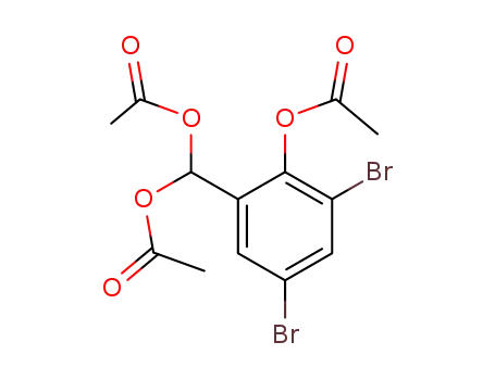 Molecular Structure of 5346-20-3 ([2-(acetyloxy)-3,5-dibromophenyl]methanediyl diacetate)