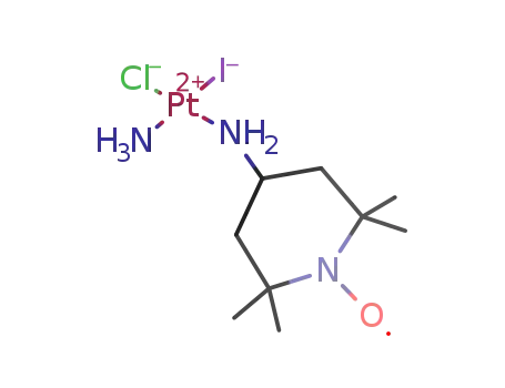 cis-ammine(4-amino-2,2,6,6-tetramethylpiperidin-1-oxyl)iodochloroplatinum (II)