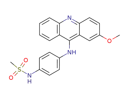Molecular Structure of 53222-12-1 (N-[4-[(2-methoxyacridin-9-yl)amino]phenyl]methanesulfonamide)