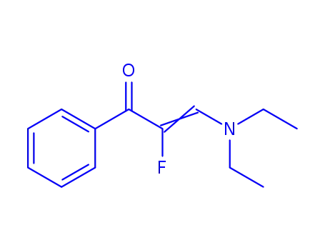 Molecular Structure of 59160-23-5 (2-Propen-1-one, 3-(diethylamino)-2-fluoro-1-phenyl-, (Z)- (9CI))