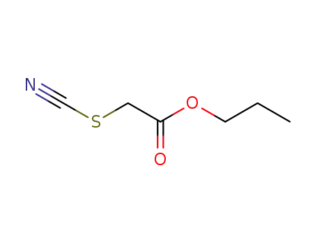 Molecular Structure of 5349-21-3 (Thiocyanatoacetic acid propyl ester)