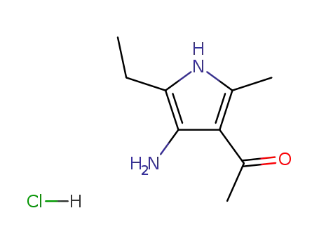 4-Acetyl-3-amino-2-ethyl-5-methylpyrrole hydrochloride