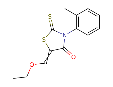 Rhodanine, 5-(ethoxymethylene)-3-o-tolyl- cas  53514-43-5
