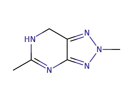 Molecular Structure of 58950-33-7 (2,5-dimethyl-3,7-dihydro-2H-[1,2,3]triazolo[4,5-d]pyrimidine)
