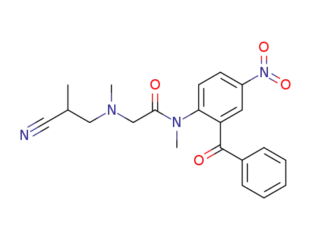 N-(2-ベンゾイル-4-ニトロフェニル)-2-[(2-シアノプロピル)メチルアミノ]-N-メチルアセトアミド