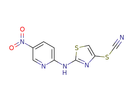 Molecular Structure of 1034919-83-9 (N-(5-nitropyridin-2-yl)-4-thiocyanatothiazol-2-amine)