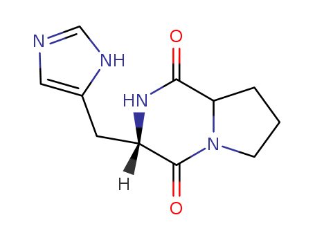 Pyrrolo[1,2-a]pyrazine-1,4-dione,hexahydro-3-(1H-imidazol-4-ylmethyl)-, (3S,8aS)-