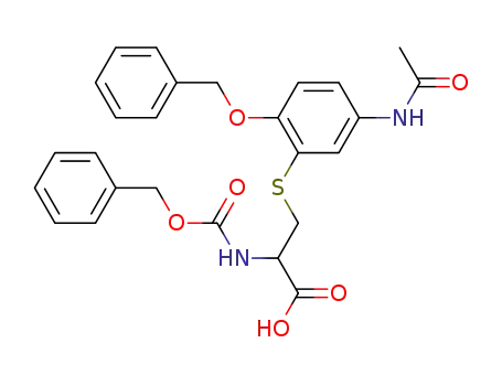 3-(5-Acetylamino-2-benzyloxy-phenylsulfanyl)-2-benzyloxycarbonylamino-propionic acid