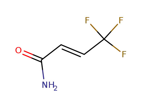 Molecular Structure of 590-76-1 (4,4,4-Trifluorocrotonamide)