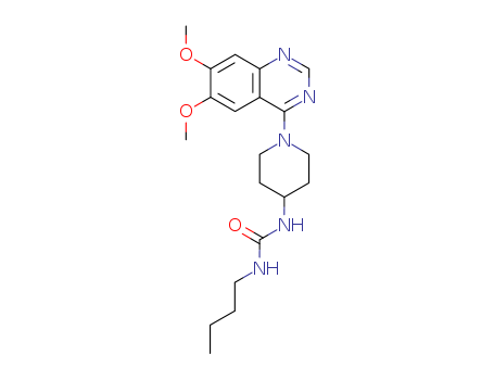 Urea,N-butyl-N'-[1-(6,7-dimethoxy-4-quinazolinyl)-4-piperidinyl]-
