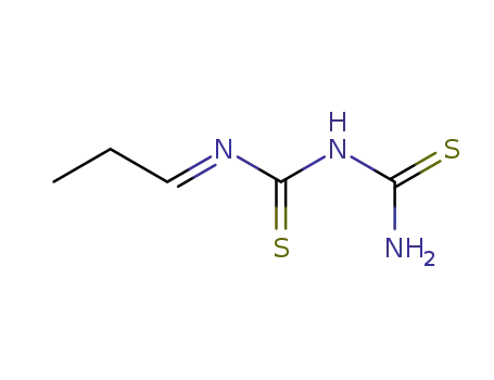Molecular Structure of 5333-35-7 (N-[(1E)-propylidene]dicarbonodithioimidic diamide)