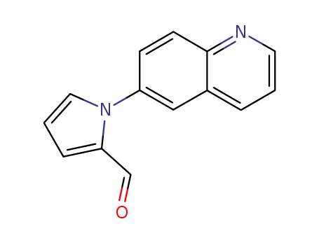 Molecular Structure of 53413-98-2 (1-(6-QUINOLINYL)-1H-PYRROLE-2-CARBOXALDEHYDE)