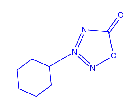 3-cyclohexyl-5-oxo-4,5-dihydro-[1,2,3,4]oxatriazolium betaine