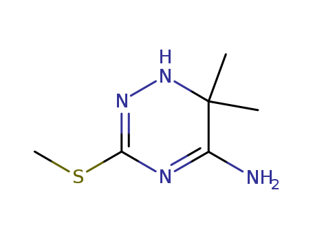 1,2,4-Triazin-5-amine,1,6-dihydro-6,6-dimethyl-3-(methylthio)- cas  59153-08-1