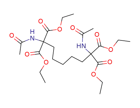 Molecular Structure of 28817-54-1 (1,1,7,7-Heptanetetracarboxylic acid, 1,7-bis(acetylamino)-, tetraethyl
ester)