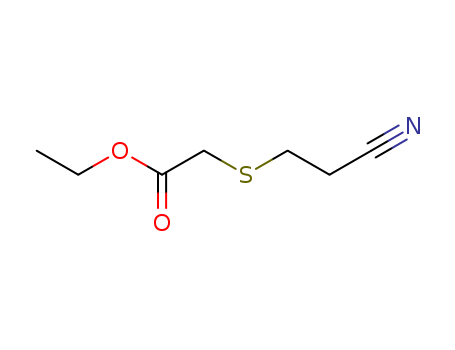 Acetic acid,2-[(2-cyanoethyl)thio]-, ethyl ester                                                                                                                                                        