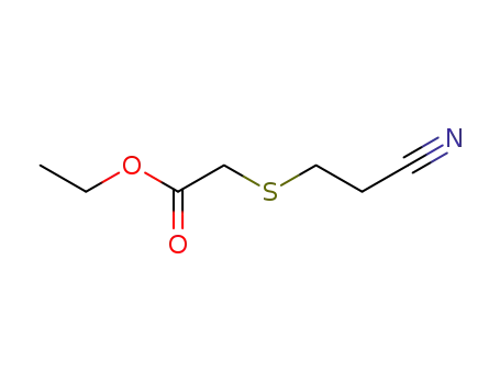 Molecular Structure of 5331-38-4 (ethyl [(2-cyanoethyl)sulfanyl]acetate)