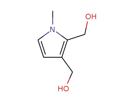 Molecular Structure of 53365-77-8 (2,3-bis(hydroxymethyl)-1-methylpyrrole)