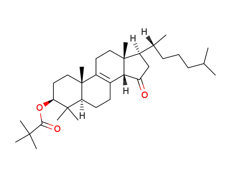 2,2-Dimethyl-propionic acid (3S,5R,10S,13R,14S,17R)-17-((R)-1,5-dimethyl-hexyl)-4,4,10,13-tetramethyl-15-oxo-2,3,4,5,6,7,10,11,12,13,14,15,16,17-tetradecahydro-1H-cyclopenta[a]phenanthren-3-yl ester