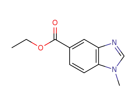 Molecular Structure of 53484-19-8 (Ethyl 1-methyl-1H-benzimidazole-5-carboxylate)